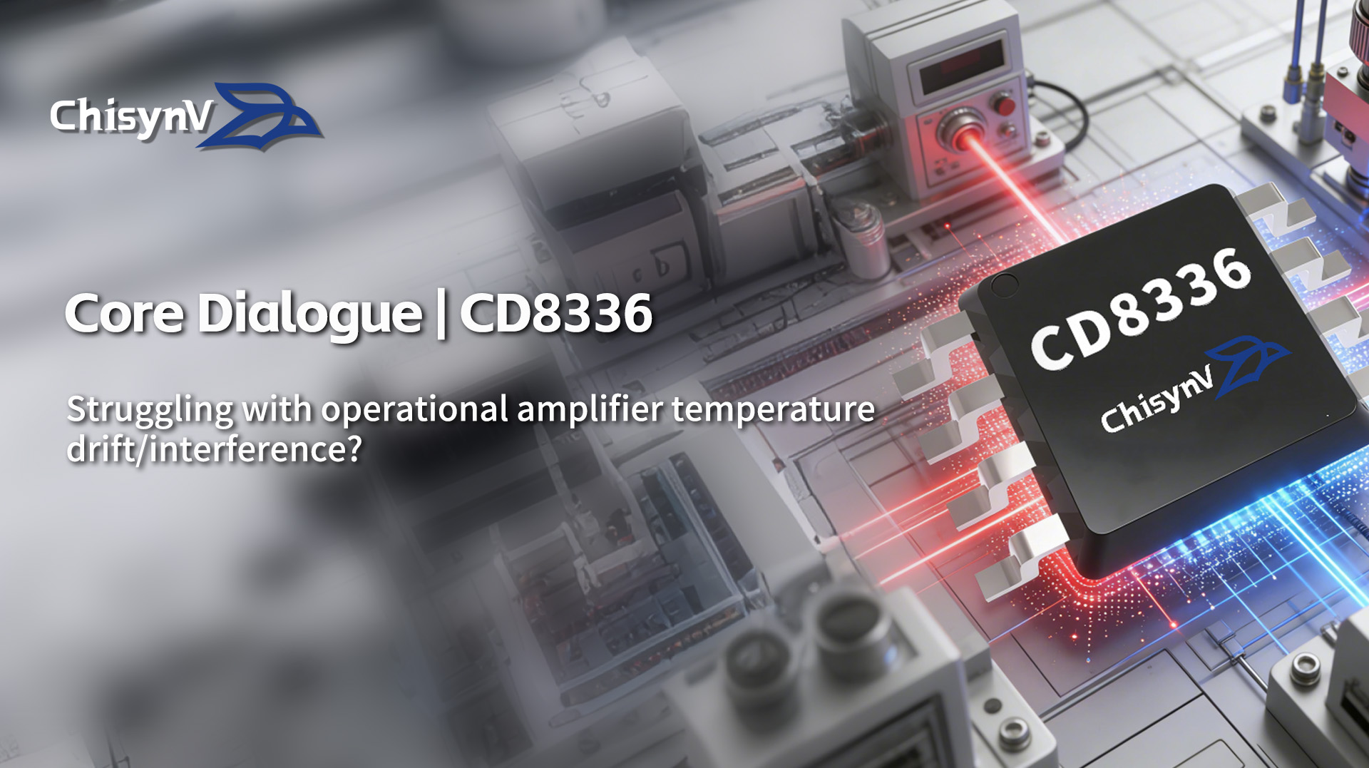 Struggling with operational amplifier temperature drift/interference? This dual-channel precision operational amplifier takes performance to new heights—the CD8336.